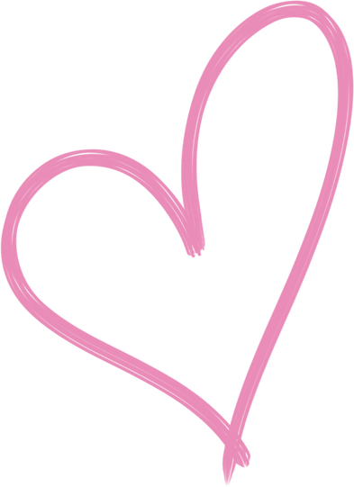 Pink Heart Brushstroke